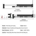 thumbnail image 3 of Lightning of TodaySuoKom Bike Pump, Portable Compact Bicycle Pump , Bicycle Tire Frame Pump, Perfect for Frame Mount for Road, Mountain Cycling, Ball Pump with Needle, 3 of 9