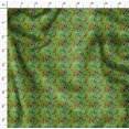 thumbnail image 4 of Soimoi Green Silk Fabric Colorful Butterfly Printed Craft Fabric by the Yard 42 Inch Wide, 4 of 5