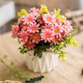 thumbnail image 4 of Boovnll Simulation Flower Set Ceramic Vase Rose Simulation Plant Pot Home Decoration Fake Flower Pot Fake Flowers Artificial Flowers, 4 of 6