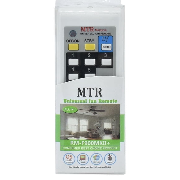 New RM-F900MKII+ For MTR Malaysia Universal Fan Remote Control All in 1