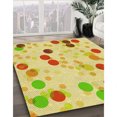 thumbnail image 3 of Ahgly Company Tapis de Zone Carré Transitionnel Lavable en Machine, Vert Thé, 6 Pieds Carré, 3 of 7