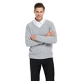 thumbnail image 3 of TOPTIE Pull à Enfiler en Coton Tricoté Col en V pour Hommes Manches Longues, 3 of 8
