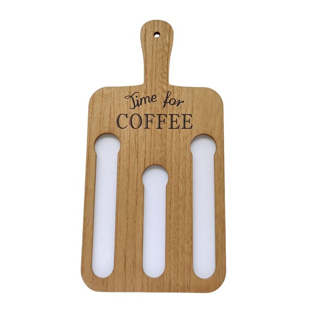 Iodue Food Storage Cups Holder Cup Coffee Pods Storage Organizer Stand Wooden Coffee Pod Wall Holder Rectangular Coffee Pod Storage Stand With Handle Coffee Pod Rack