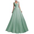 thumbnail image 1 of Jusqu'à 65 % de Réduction! Robes de Mode d'Été pour Femmes 2024 Grande Taille Sans Manches en Dentelle avec Bretelles Tube Top en Gaze Robe Longue Rétractable, 1 of 5