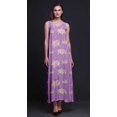 thumbnail image 4 of Bimba Robe Longue Maxi de Soirée pour Femmes en Rayonne à Imprimé Floral, Dos Nu, à Bretelles Spaghetti - Medium, 4 of 4