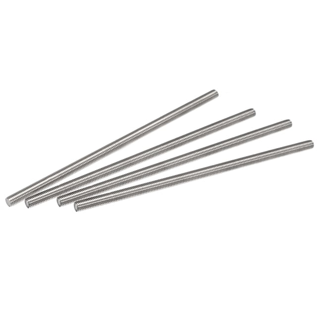 Unique Bargains M8 x 200mm 304 Stainless Steel Fully Threaded Rod Right Hand Threads 4 Pack