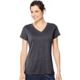 thumbnail image 1 of Hanes T-Shirt Sport Chiné Performance Col en V pour Femmes, P, Ébène Chiné, 1 of 3