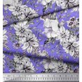 thumbnail image 3 of Soimoi polyester Crepe Fabric Leaves & Flower Floral Decor Fabric Printed Yard 42 Inch Wide, 3 of 3