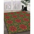 thumbnail image 3 of Ahgly Company Machine Washable Indoor Rectangle Transitional Hazel Green Area Rugs, 6' x 9', 3 of 7