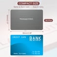 thumbnail image 2 of 0.5mm Stainless Steel Metal Business Cards, 50 Pack Blank Name Card, Black, 2 of 7