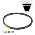 thumbnail image 2 of Unique Bargains B-737 V-Belts Drive Belt, Rubber, for Power Transmission, 2 Pack, 2 of 6