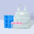 thumbnail image 4 of Boovnll Lunch Box for Women, Reusable Mommy Bag New Checkered Pattern Fashionable Back Milk Bag Outdoor Milk Bottle Insulated Picnic Multi-Purpose Lunch Bag Bento Bag, Lunch Box, Lunch Box for Men, 4 of 5