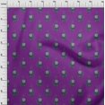 thumbnail image 3 of oneOone Viscose Jersey Fabric Leaves & Floral Block Print Sewing Fabric BTY 60 Inch Wide, 3 of 4