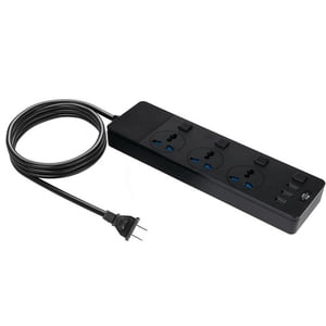 XZNGL Extension Cord Usb Power Strip Power Surge Protector Power Strip, Extension Cord 3 Outlet 3 Usb Port With 4 Switch