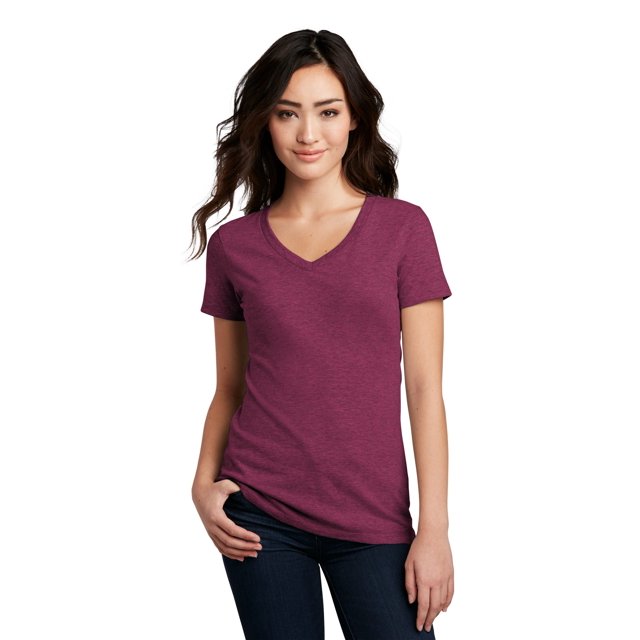 District Women's Perfect Blend VNeck T-Shirt - DM1190L