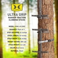 thumbnail image 3 of Hawk Ranger Traction 32" Climbing Sticks with Angled Step, 3-Pack, 3 of 7