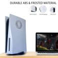 thumbnail image 3 of Plaque Frontale de Remplacement avec Évent de Refroidissement, Couvercle de Console pour Playstation 5 Édition avec Disque, Coque de Plaque Latérale Accessoires Rigide Antichoc Anti-Rayures Antipoussière Boîtier ABS, 3 of 8