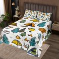 thumbnail image 2 of Erosebridal Happy Camping Coverlet Set Twin, RV Camper Bedding Set, Cartoon Camp Decor, 2 Pieces, 2 of 5