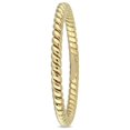 thumbnail image 3 of Artesia 14K Yellow Gold Thin Stackable Twist Wedding Band, 3 of 4