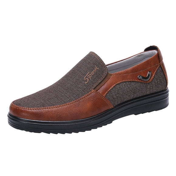 Mens Shoes Mens Casual Shoes Casual Autumn Fashion Retro Business Casual Soft Bottom Comfortable Flat Mens Shoes