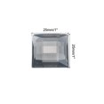 thumbnail image 2 of Unique Bargains Acrylic Flat Back Rhinestones Square Artificial Gemstone for Crafts Face Painting Jewelry Making Gray, 2 of 5