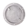 thumbnail image 1 of Plaque de Pont Ronde en Acier Inoxydable 316, Havre d'Inspection pour Marine, Couvercle Étanche Détachable, Havre d'Inspection Rond Antidérapant pour Marine, Yacht, VR, 1 of 7