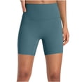 thumbnail image 1 of Yuyuzo Yoga Biker Shorts Womens High Waisted Belly Control Shapewear Workout Running Compression Shorts, 1 of 7