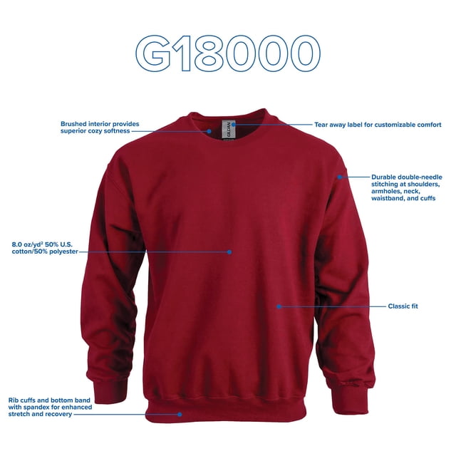 Gildan Men's Fleece Crewneck Sweatshirt