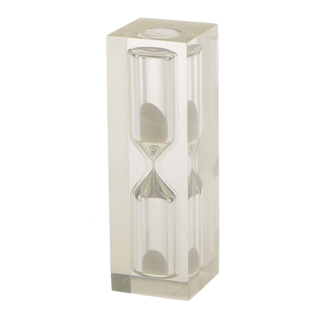jifeng Acrylic Clear 3 Minute Hourglass Hourglass Kitchen Hourglass Timer Gift Colorful White
