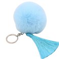 thumbnail image 1 of Pom Pom Keychain Bohemian Faux Fur Ball Keychain Pompom Tassel Charm Bag Pendant, 1 of 10