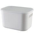 thumbnail image 1 of Bangcool Bac de Rangement de Bureau en Plastique Simple Panier Organisateur Contenant de Rangement avec Couvercle, 1 of 10