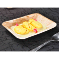 thumbnail image 4 of Sushi n' Dessert Plate|Bio Mart Areca Palm Leaf Plate|100% Natural Eco-friendly Re-usable Backyard Compostable Disposable Biodegradable|Produce Fruit, Chocolate, Vegetable Plate|Pack of 10, 25 or 100, 4 of 7