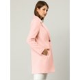 thumbnail image 4 of INSPIRE CHIC Manteau Long Classique à Manches Longues avec Revers Cranté pour Femmes, 4 of 6