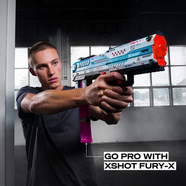 XSHOT SKINS Pro Series Fury-X by ZURU with 40 Darts, Air Pocket