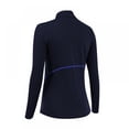 thumbnail image 2 of Women Quarter Zip Pullover Running Shirts Long Sleeve Activewear Tops Tight Workout, 2 of 5