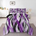 thumbnail image 1 of Erosebridal Geometric Stripe Bedding Sets Full with Comforter,Abstract Artwork Duvet Insert,Geometry Lines Decor,Reversible,Ultra Soft,3pcs, 1 of 7