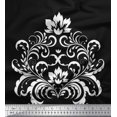 thumbnail image 1 of Soimoi Rayon Fabric Ogee Damask Print Fabric by the Yard 56 Inch Wide, 1 of 5