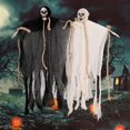 thumbnail image 2 of Halloween Hanging Ghost,Outdoor Rope Hanging Ghost Decorations,Hanging Halloween Skeleton Ghosts Decorations Outdoor for Best Halloween Outdoor Decorations,Haunted Haunted House Prop, Party Supplies, 2 of 7