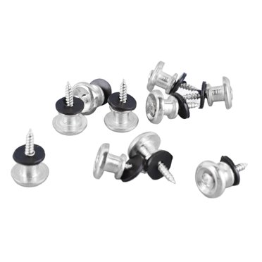 Guitar Strap Button, 10 Pcs Adjustable Buttons Metal Guitar End Pins Universal Strap Lock Pin For Electric Guitar Bass Ukulele