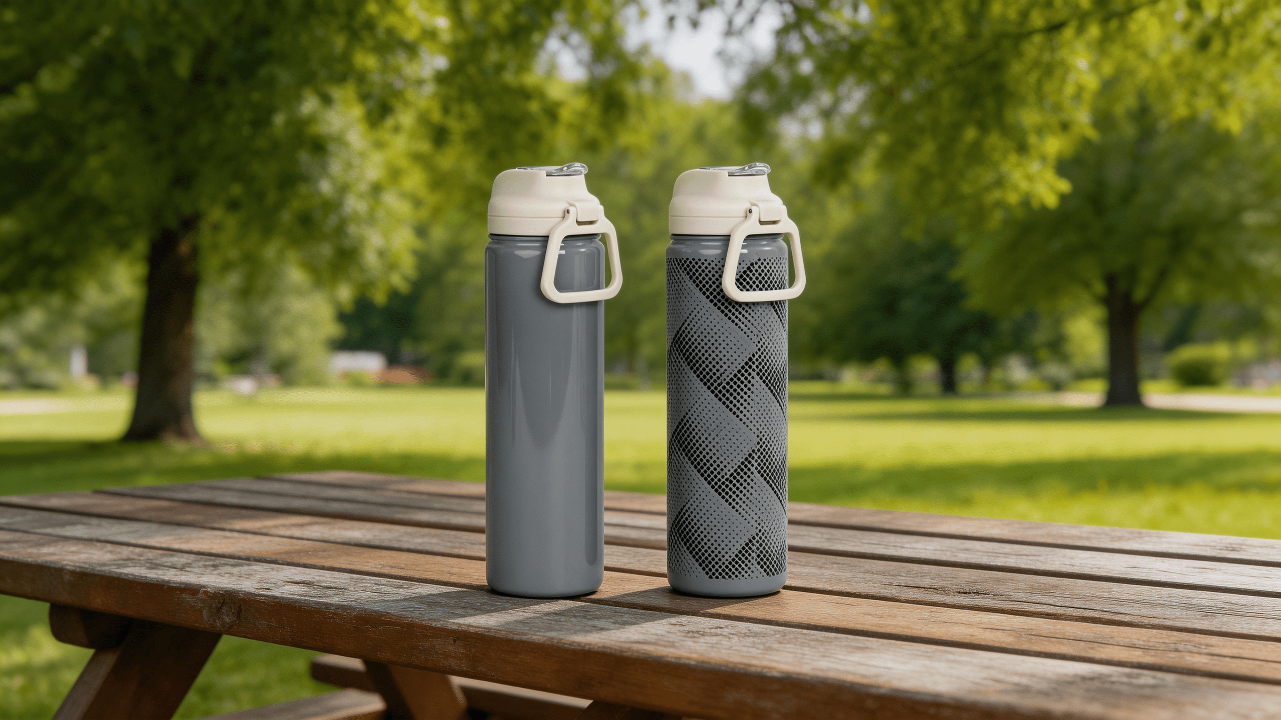 Mainstays 2PK 24 Ounce Stainless Steel Sip Water Bottle Grey, Back to School Supplies