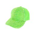 thumbnail image 1 of Top Headwear Casquette de Baseball Bling en Perles et Strass - Vert Lime, 1 of 1