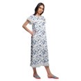 thumbnail image 3 of Moomaya Chemise de Nuit d'Allaitement à Col Rond Imprimée pour Femmes en Coton, 3 of 6