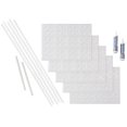 thumbnail image 1 of Fasade Traditional Style 10 Decorative Vinyl Backsplash Kit Matte White 15 sq ft, 1 of 6