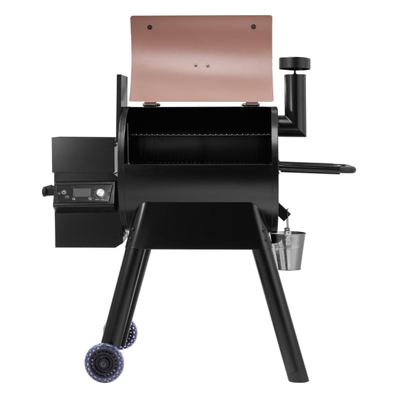 KFFKFF Wood Pellet Grill Smoker, 8 in 1 BBQ Grills for Outdoor Cooking, 575 Square Inches Cook Area Electric Smokers, with WiFi-app Control, LCD Screen Controller