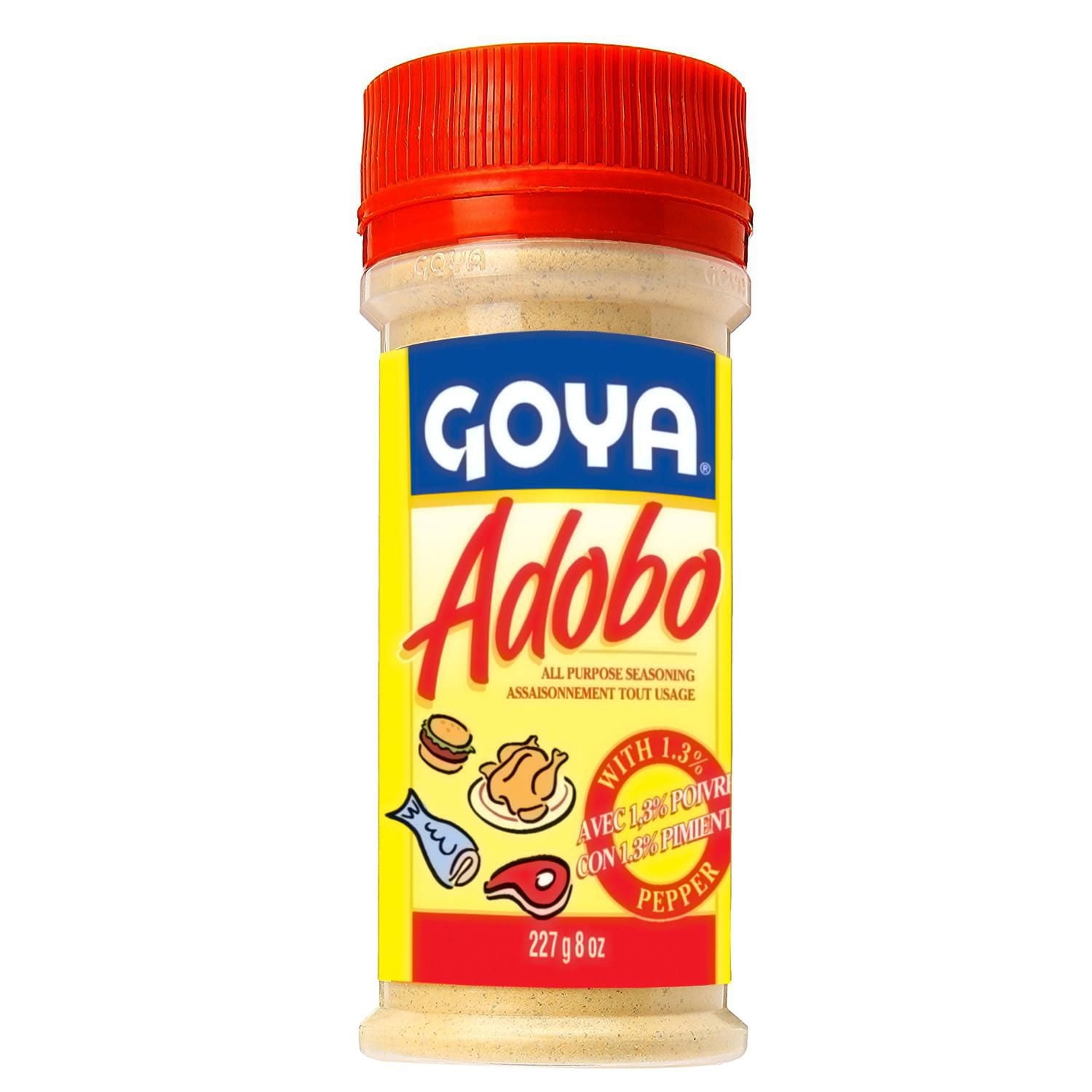 Assaisonnement tout usage Adobo de Goya avec poivre