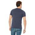 thumbnail image 2 of Bella Canvas Mens Jersey V-Neck Tee, XS, Heather Navy, 2 of 3