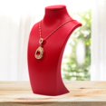 thumbnail image 2 of Mannequin Necklace Display Display Mannequin Pendant Red 12.5x23cm, 2 of 5