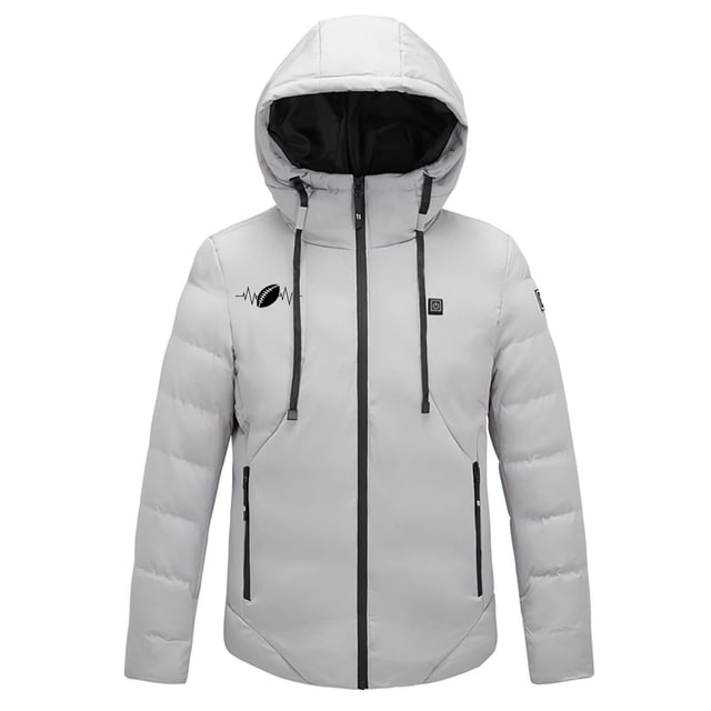 Penkiiy Heated Jackets for Women Men USB Intelligent Constant Temperature Heated Windproof Plus Size Men And Women Winter 4 Heated Jacket Coat XL Gray