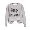 thumbnail image 4 of EGNMCR Chandail en Molleton de Noël pour Femmes Col Rond Imprimé Ample Chandail à Manches Longues Sans Capuche, 4 of 4