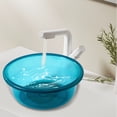 thumbnail image 1 of Extra Large Plastic Wash Tub - Blue/Coffee, Size 32x25x12cm - Sturdy Design for Kitchen, Bathroom, or Camping Multipurpose Use, 1 of 2